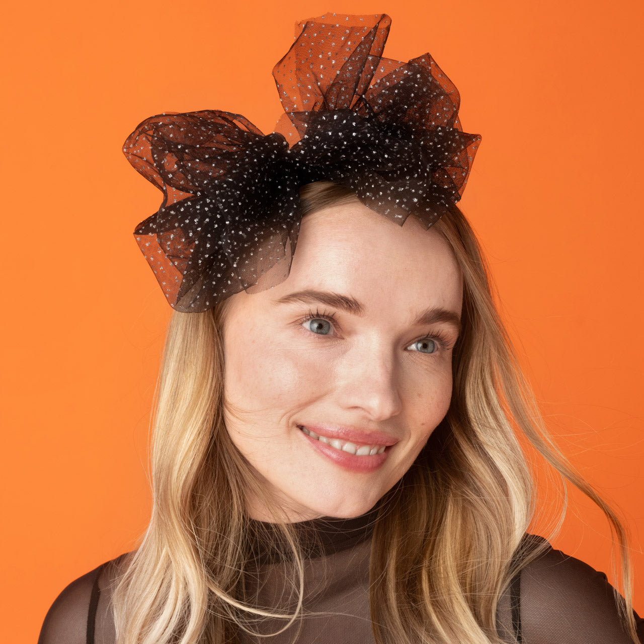 Black Glitter Tulle Headband - Signature Selection