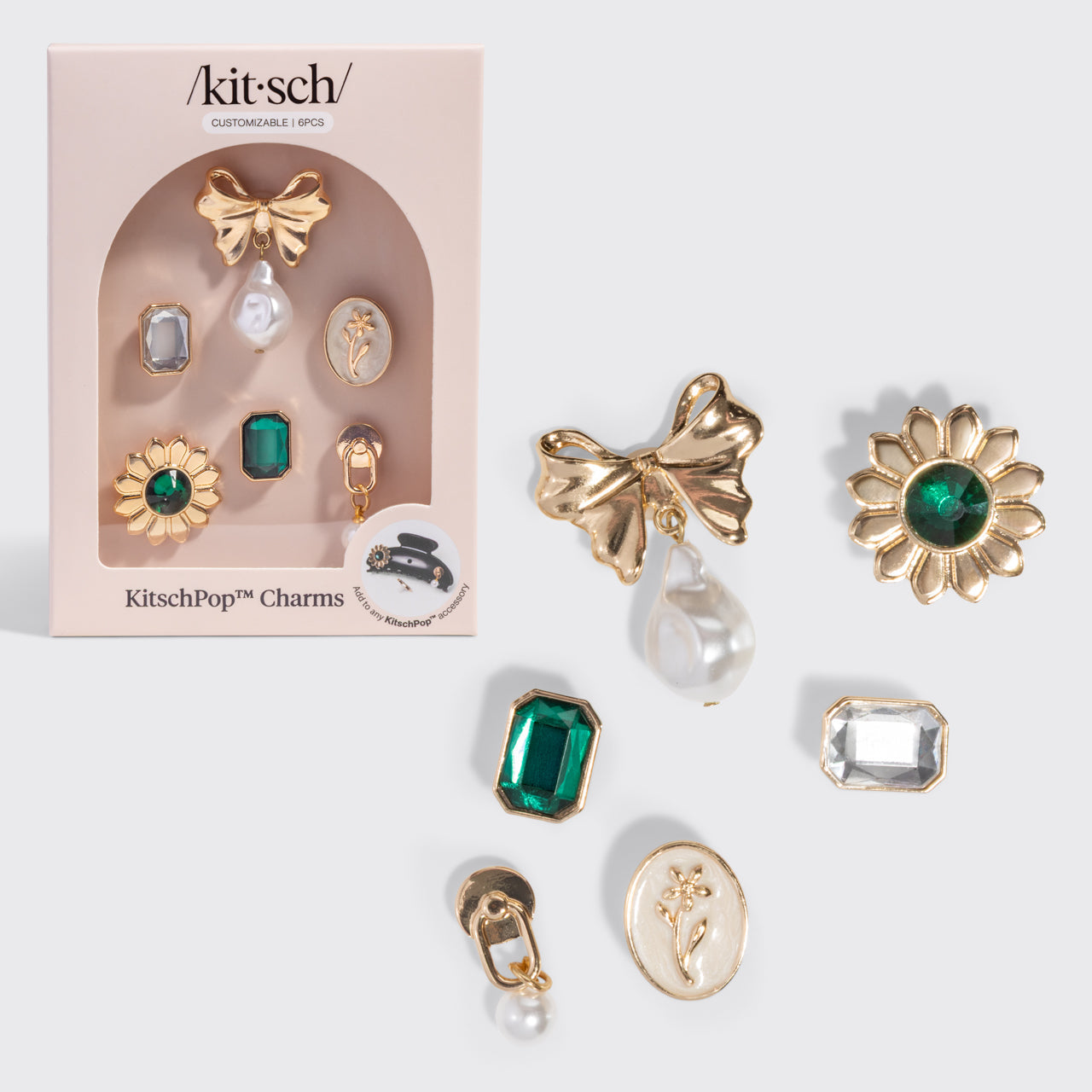 KitschPopTM Charms in Vintage Emerald - Everyday Essentials