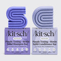 Purple Toning Shampoo and Conditioner Bar Combo for Color-Treated and Grey Hair - Signature Selection