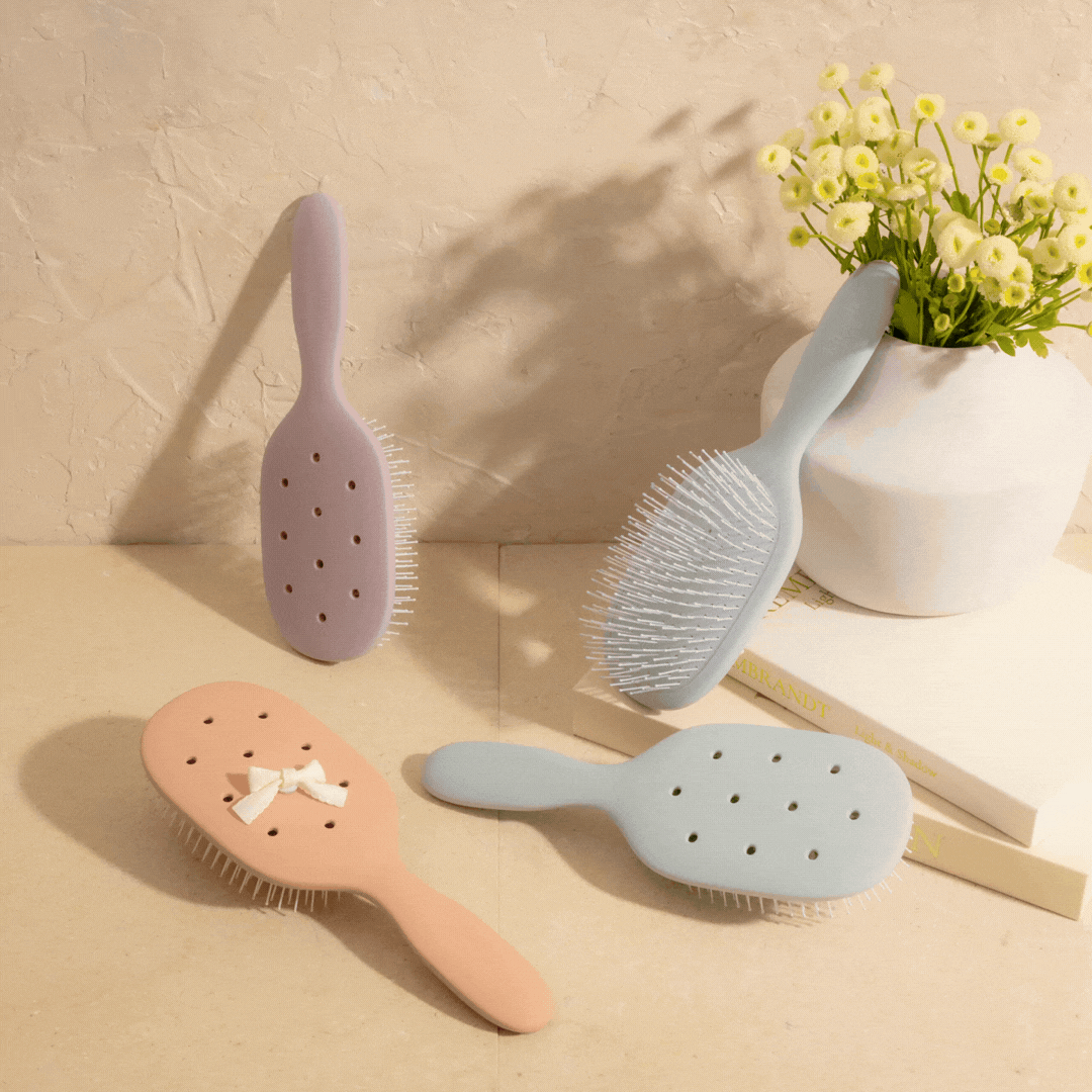 KitschPopTM Paddle Brush in Haze Blue - Everyday Essentials