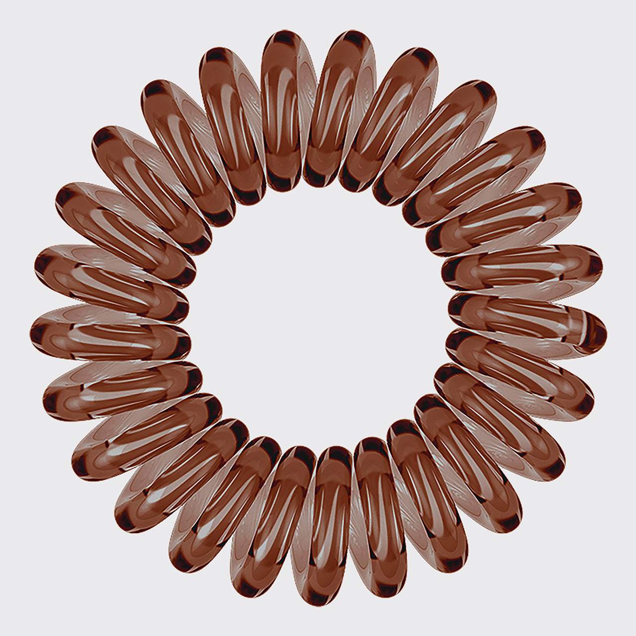 Brunette Spiral Hair Ties 8pc Set - Curated Collection