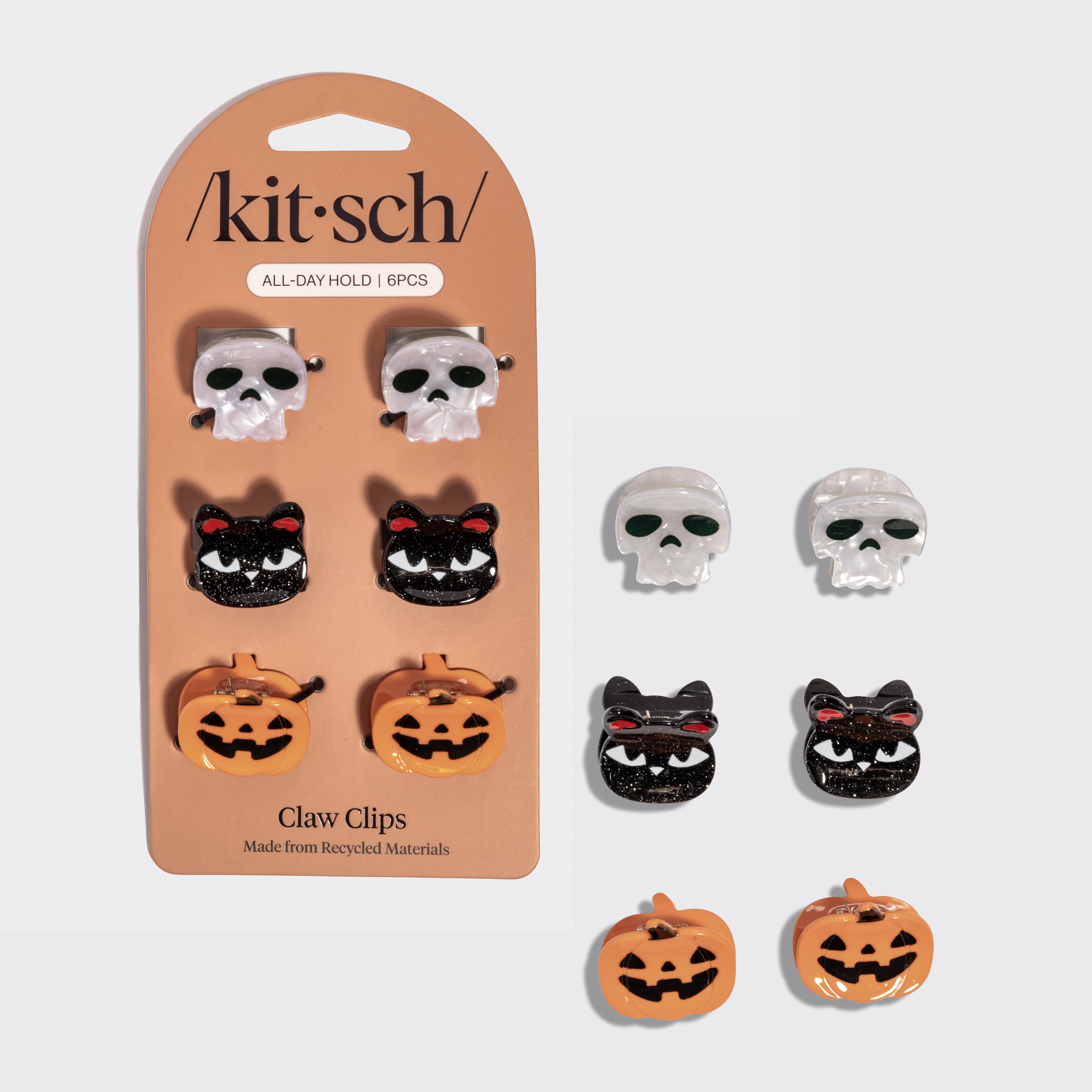 Halloween Squad Claw Clips 6pc Set - Mini - Everyday Essentials