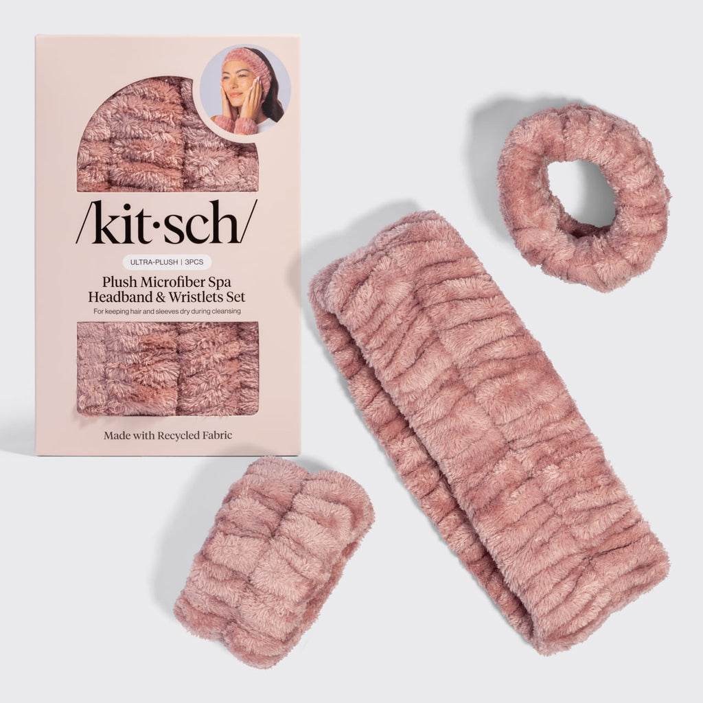 Terracotta Spa Headband and Wristlets 3pc Set - Signature Selection