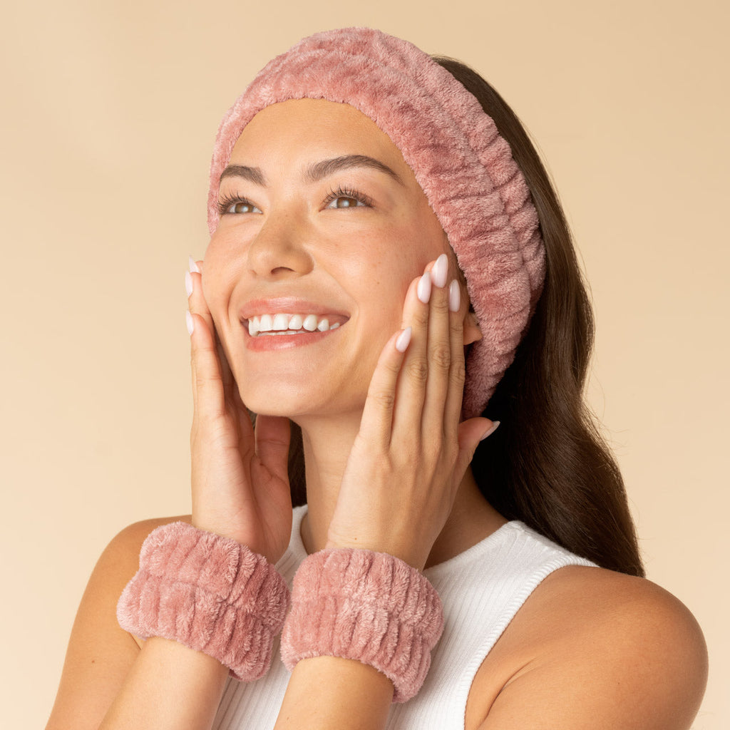 Terracotta Spa Headband and Wristlets 3pc Set - Signature Selection