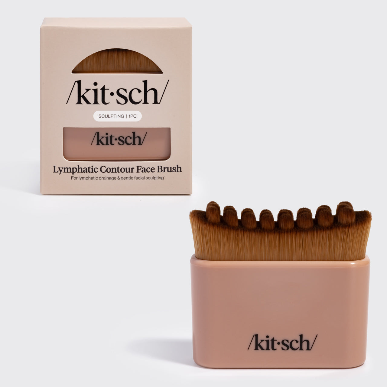Terracotta Lymphatic Contour Face Brush - Curated Collection