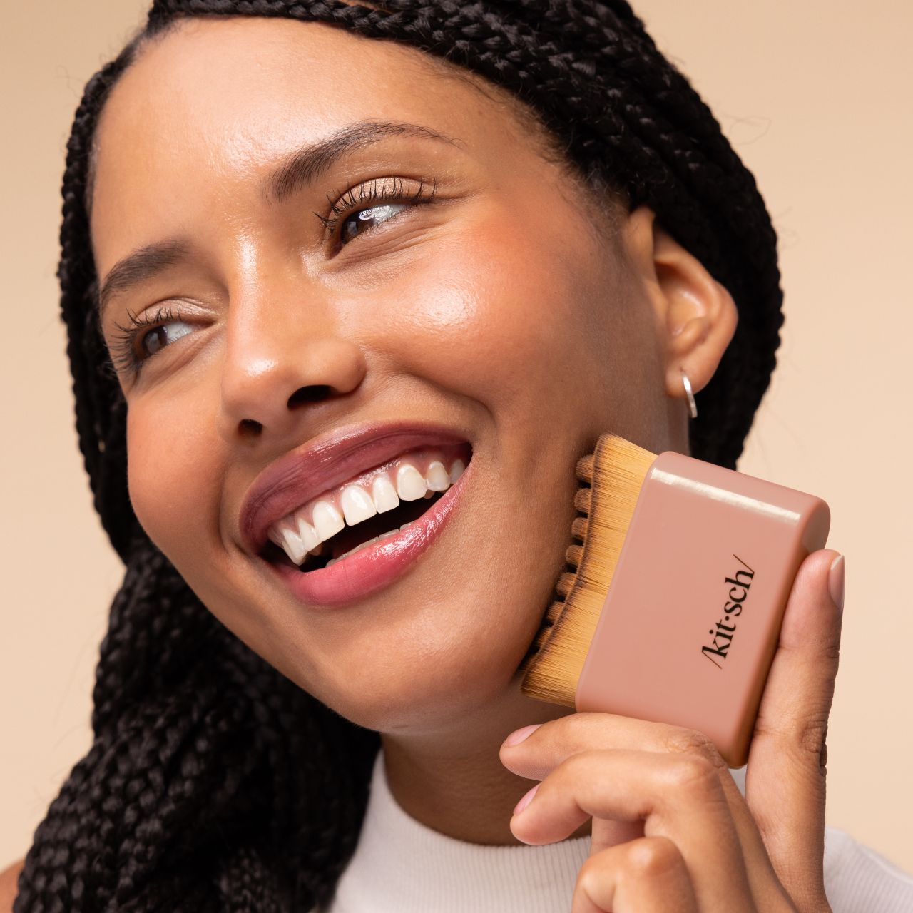 Terracotta Lymphatic Contour Face Brush - Curated Collection