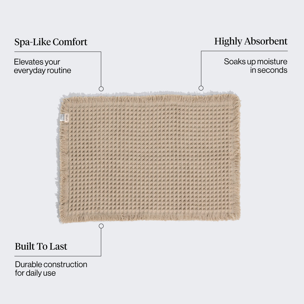 Camel Quick-Dry Bath Mat - Everyday Essentials