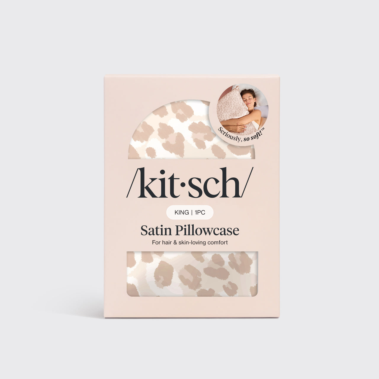 Satin Pillowcase in Leopard - King - Curated Collection