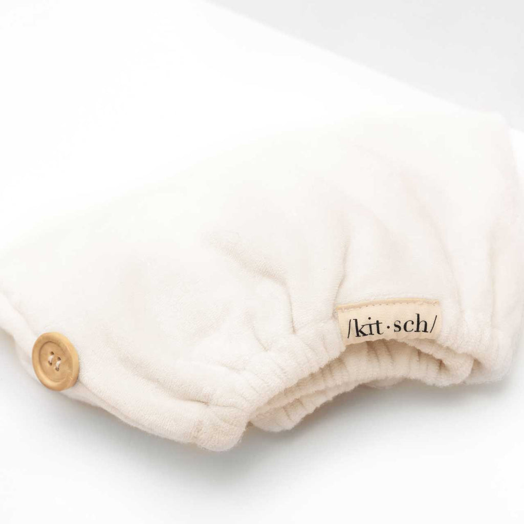 Organic Bamboo Hair Towel - White - Signature Selection