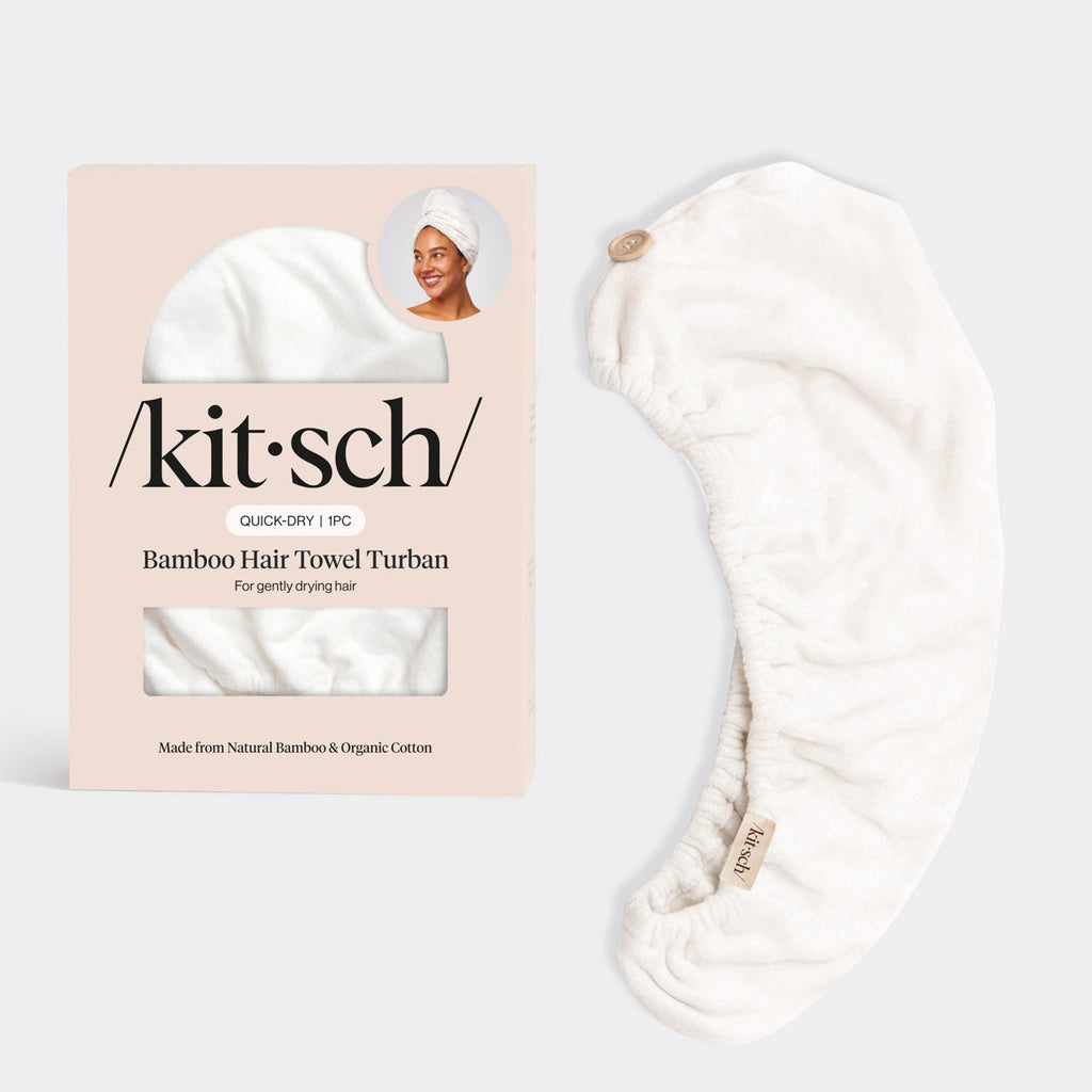 Organic Bamboo Hair Towel - White - Signature Selection