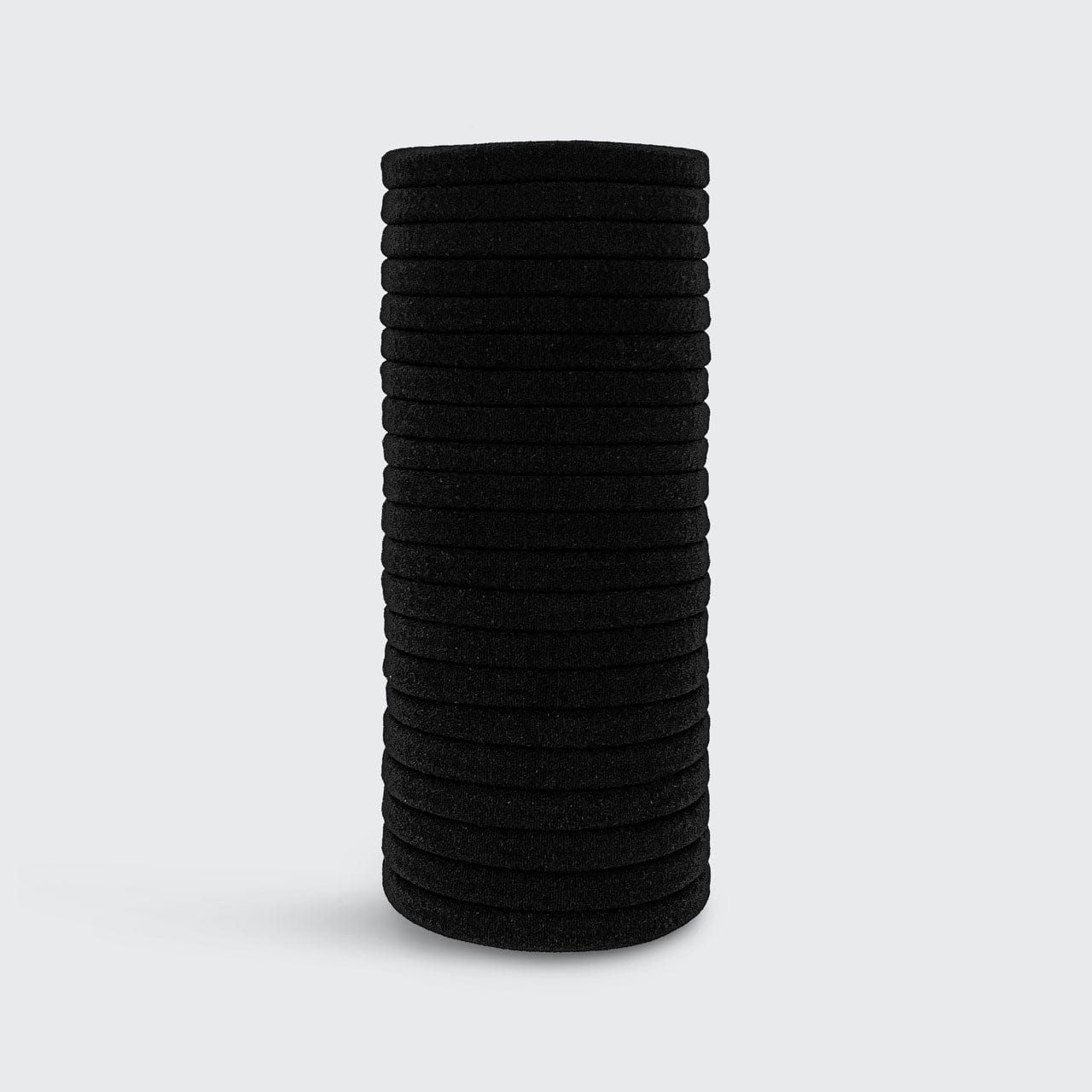 Black Elastic Hair Ties 20pc Set - Curated Collection
