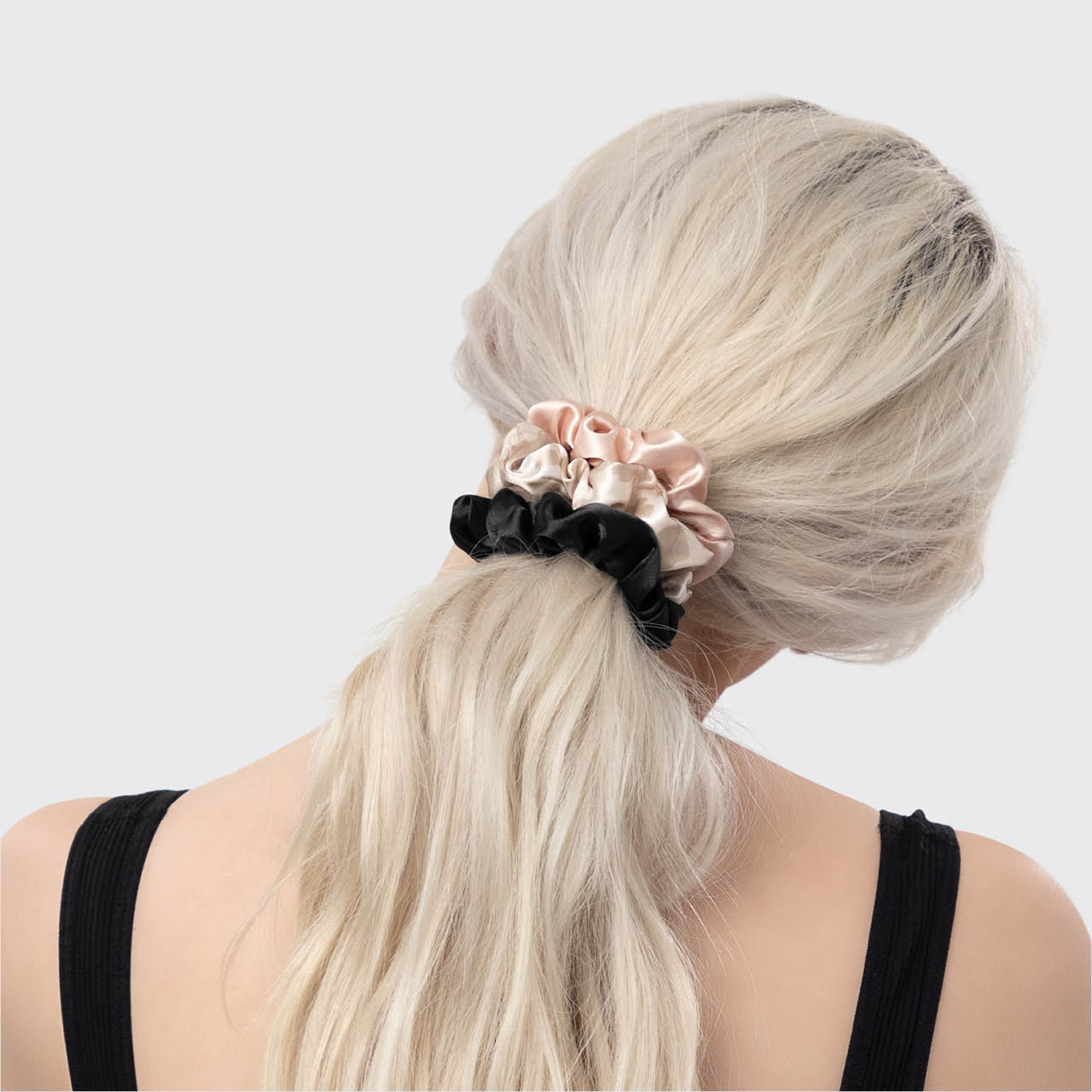 Satin Sleep Scrunchies 5pc Set - Everyday Essentials