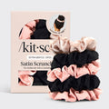 Satin Sleep Scrunchies 5pc Set - Everyday Essentials