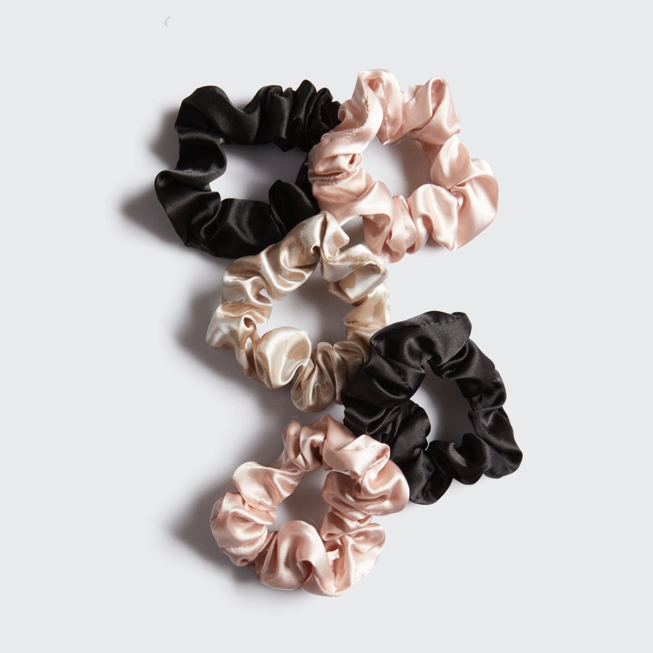 Satin Sleep Scrunchies 5pc Set - Everyday Essentials