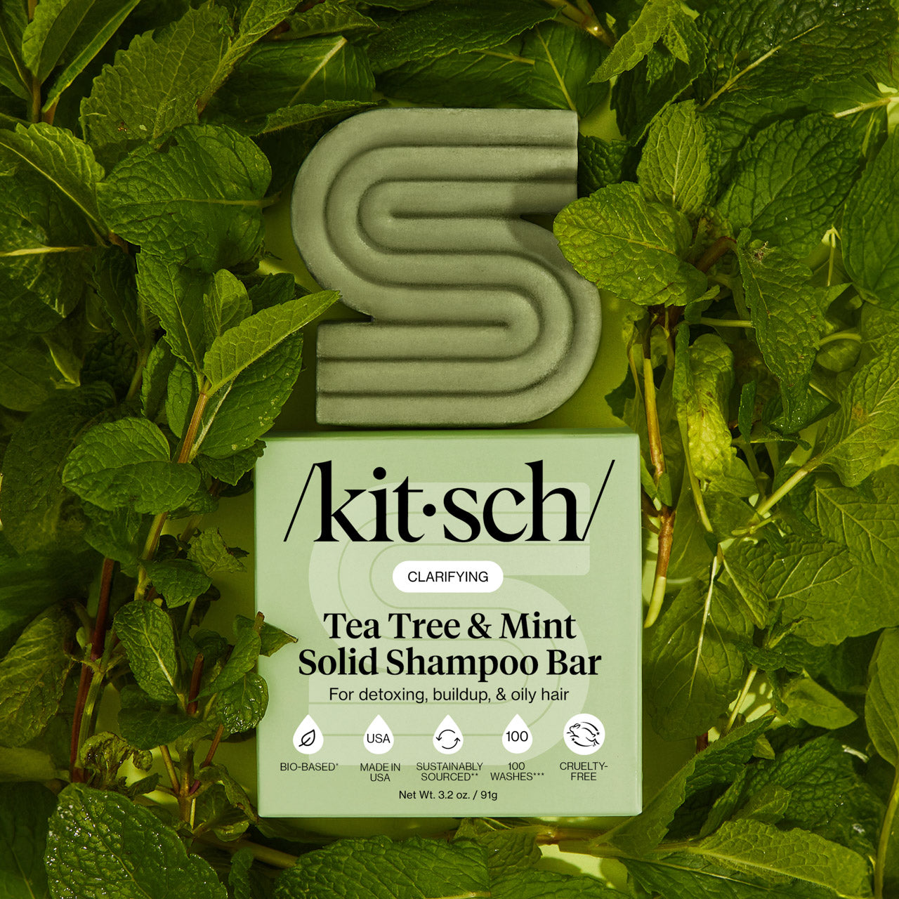 Tea Tree and Mint Clarifying Shampoo Bar - Curated Collection