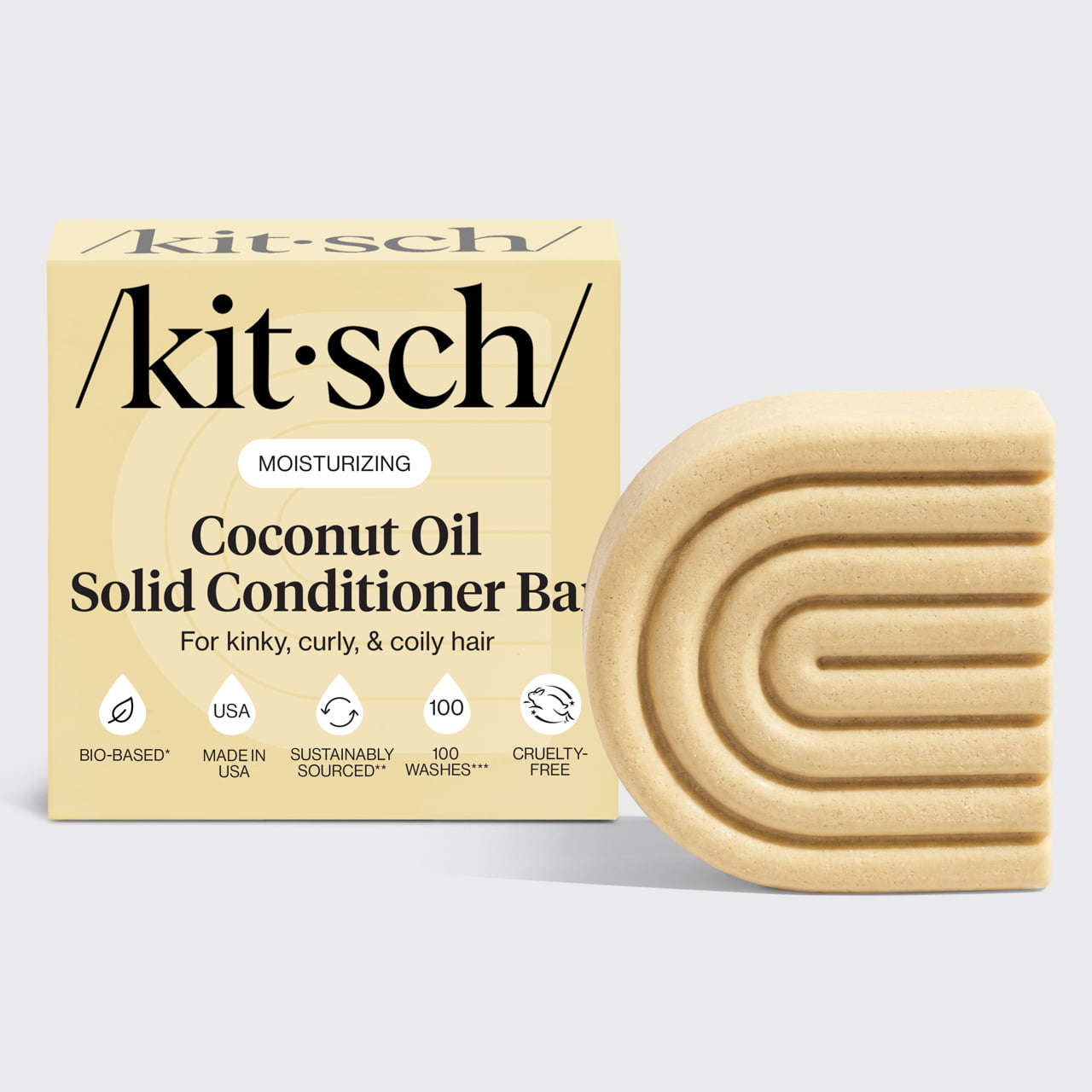 Coconut Oil Conditioner Bar for Dry Damaged Hair - Signature Selection