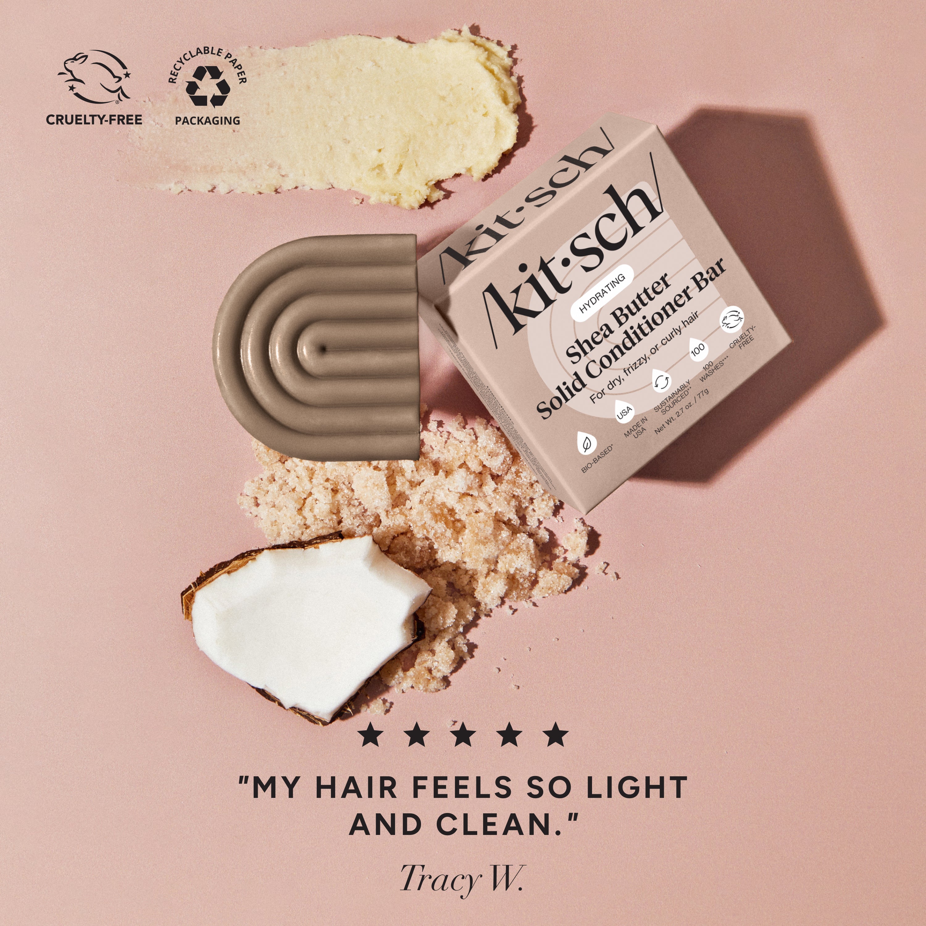 Shea Butter Hydrating Solid Conditioner Bar - Everyday Essentials