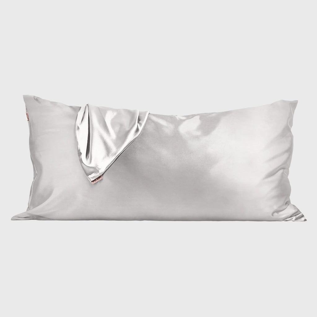 Satin Pillowcase in Silver 4 Pack - King - Signature Selection