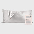 Satin Pillowcase in Silver 4 Pack - King - Signature Selection