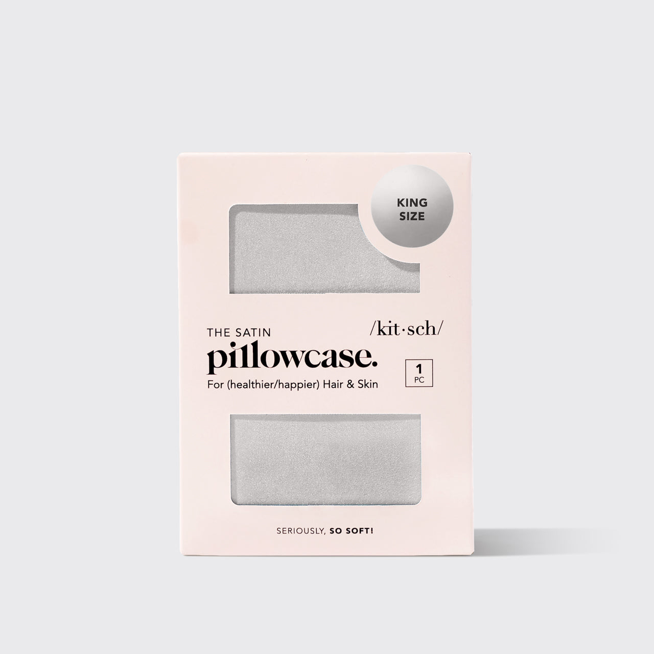 Satin Pillowcase King - Silver - Curated Collection