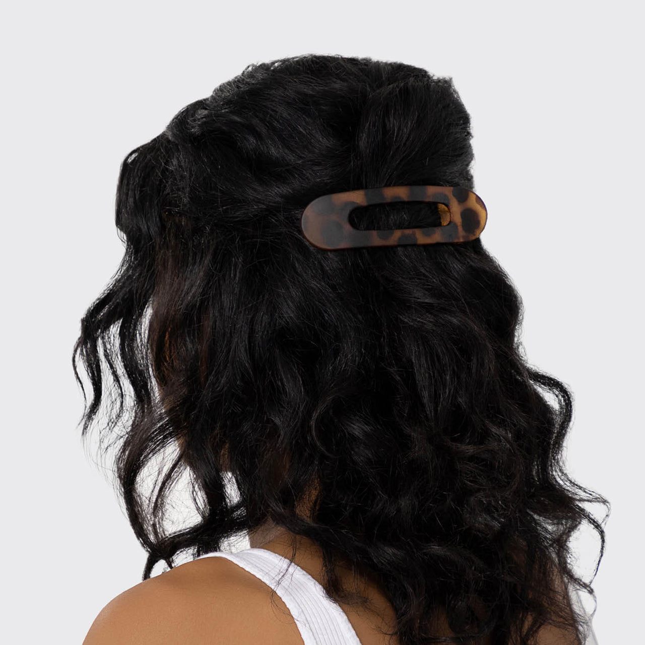 Black and Tort Flat Lay Claw Clips 2pc Set - Signature Selection