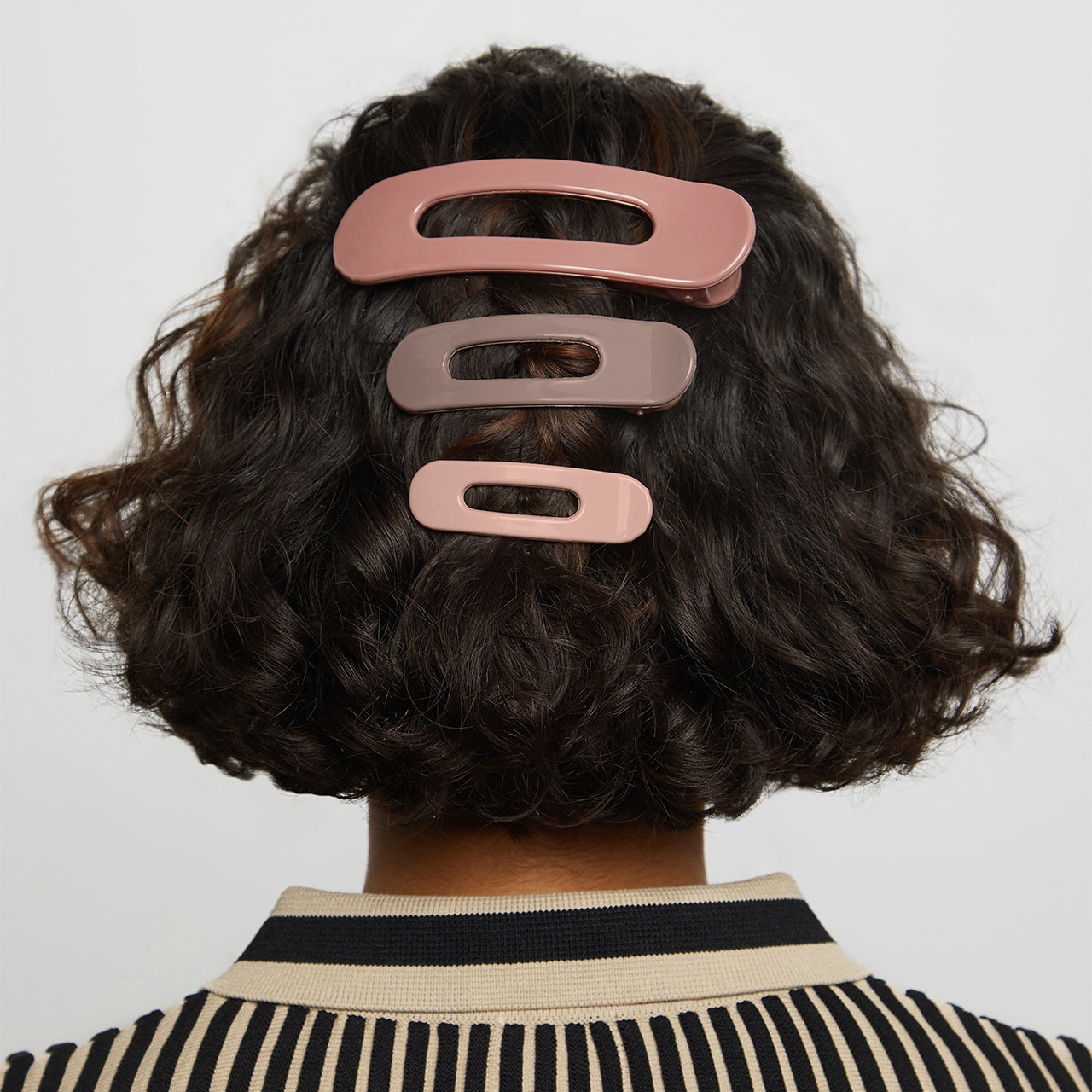 Terracotta Flat Claw Clips 3pc Set - Curated Collection