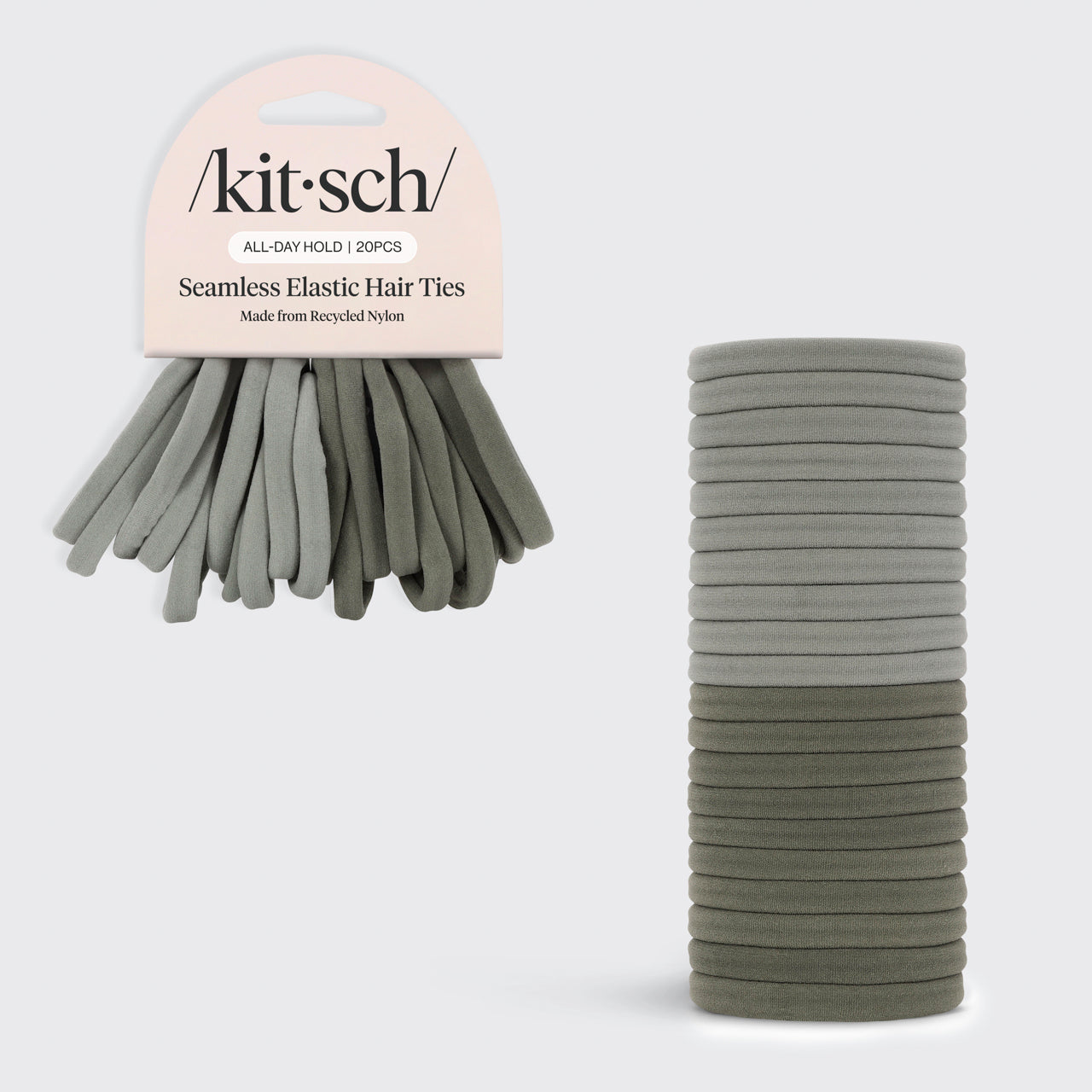 Eucalyptus Hair Elastics 20pc Set - Everyday Essentials