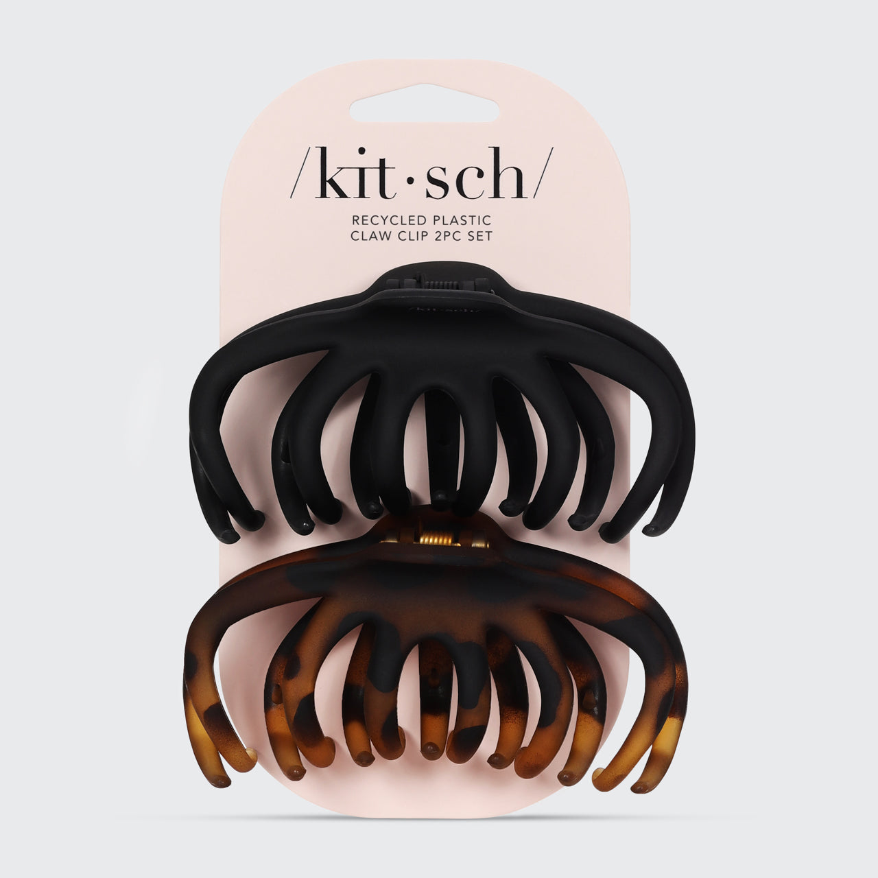 Black and Tort Octopus Claw Clips 2pc Set - Everyday Essentials