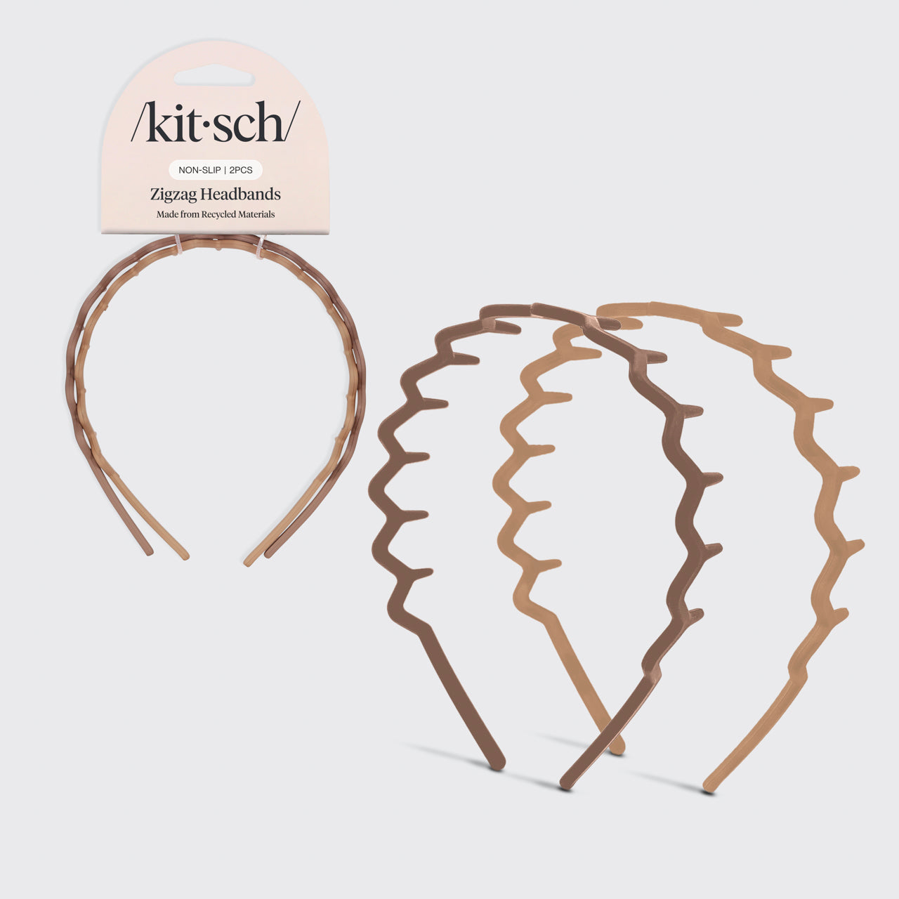 Neutral Zig Zag Headbands 2pc Set - Signature Selection