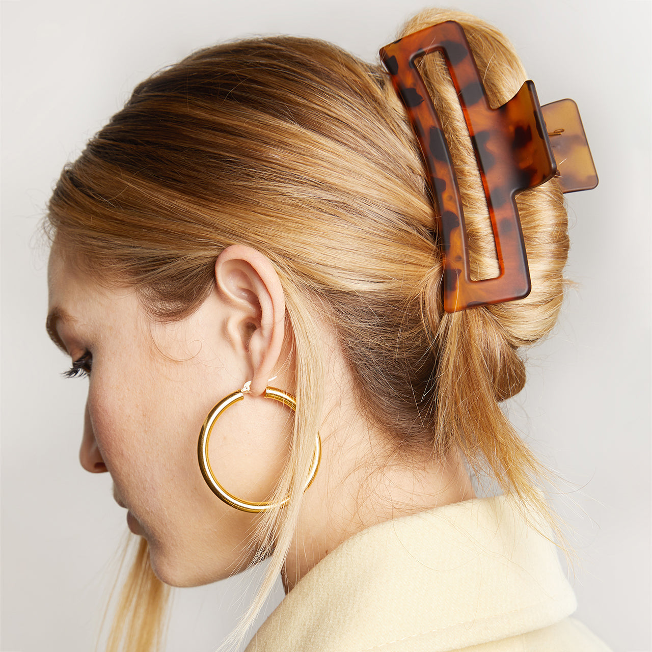 Assorted Rectangle Claw Clips 3pc Set - Curated Collection