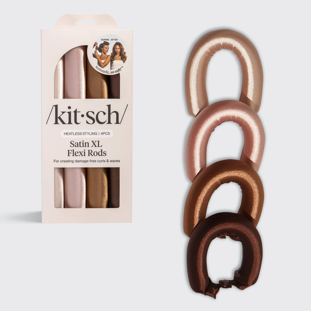 Rosewood Jumbo Satin Flexi Rods 4pc Set - Everyday Essentials