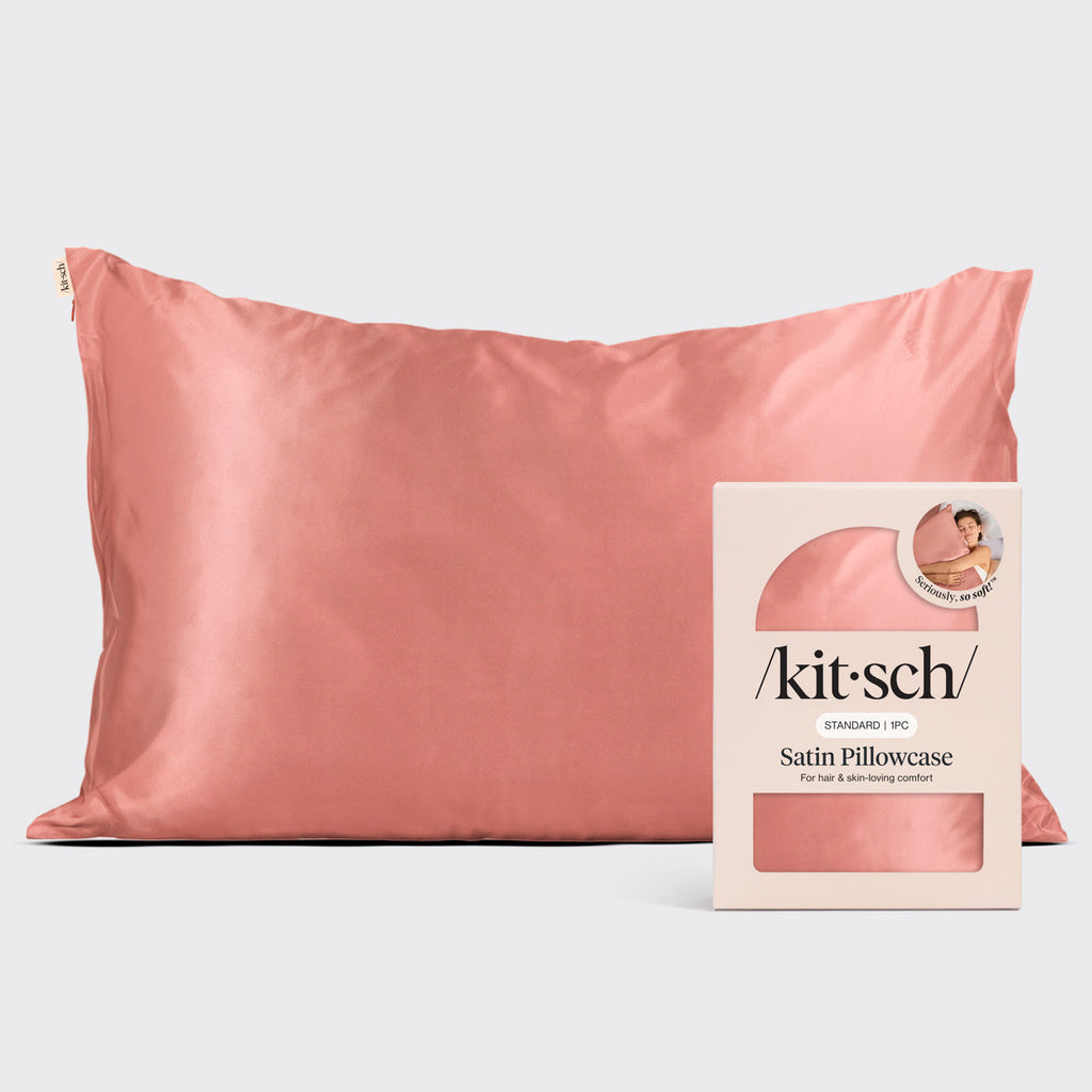 Satin Pillowcase in Terracotta 2 Pack - Signature Selection