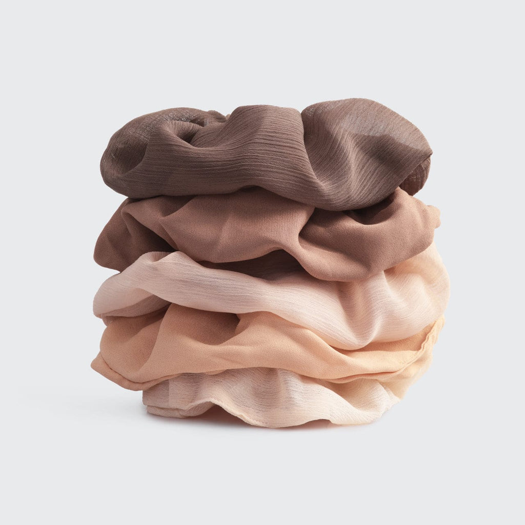 Crepe Scrunchies in Terracotta - Curated Collection