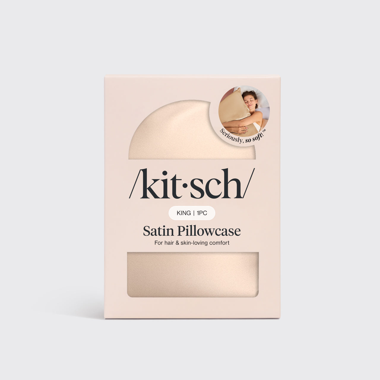 Satin Pillowcase in Champagne - King - Everyday Essentials