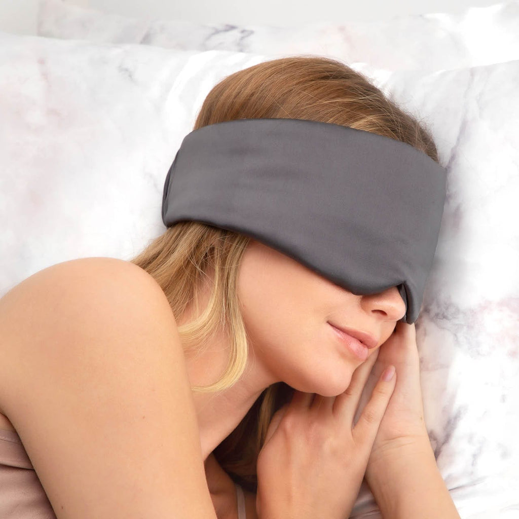 Charcoal Satin Pillow Eye Mask - Everyday Essentials