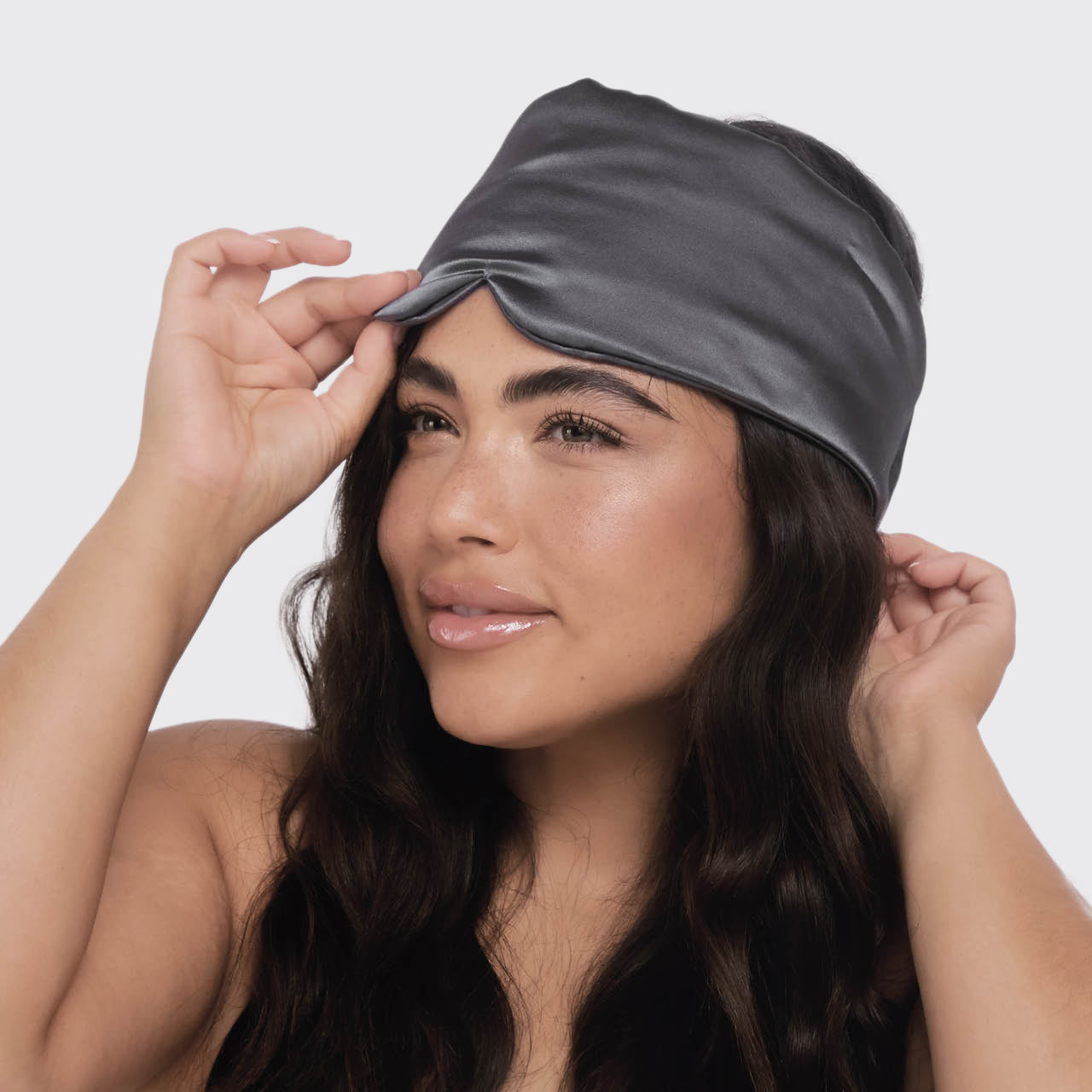 Charcoal Satin Pillow Eye Mask - Everyday Essentials