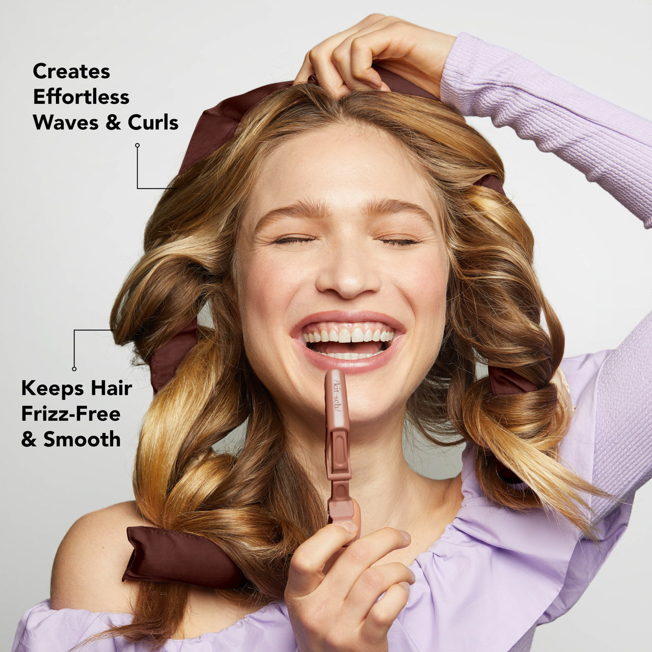 Chocolate XL Satin Heatless Curling Set - Everyday Essentials