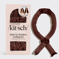 Chocolate XL Satin Heatless Curling Set - Everyday Essentials