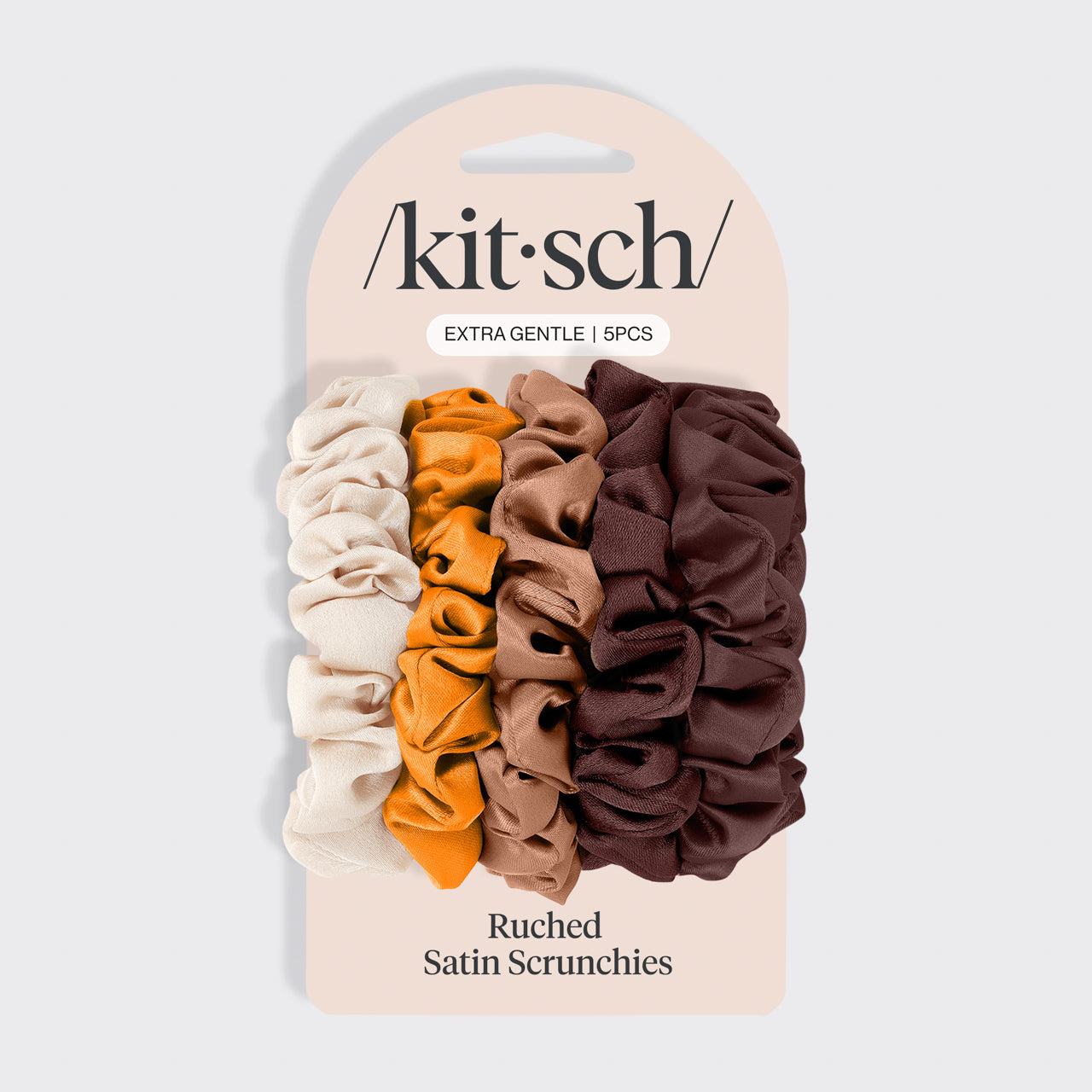 Sedona Satin Petite Scrunchies 5pc Set - Everyday Essentials
