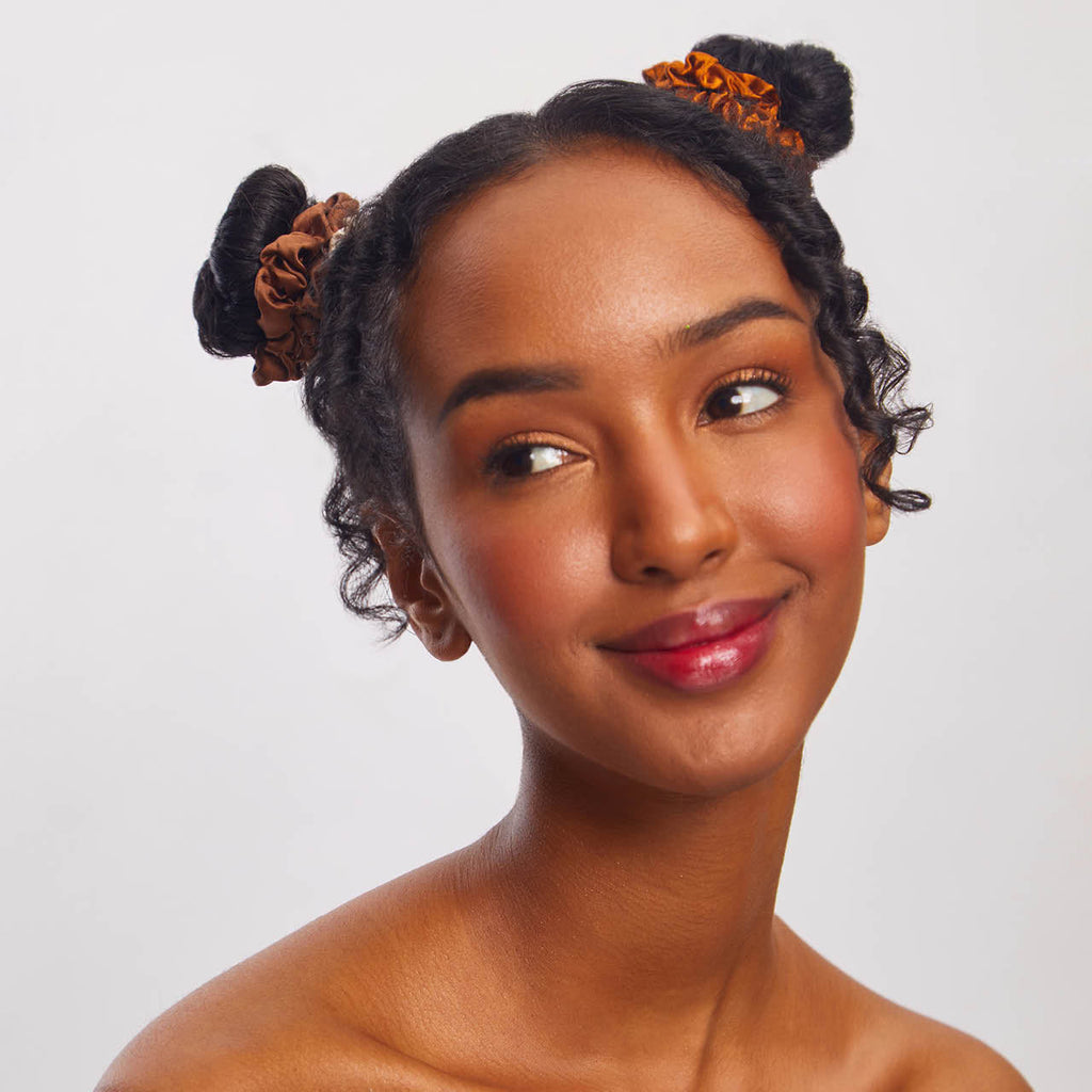 Sedona Satin Petite Scrunchies 5pc Set - Everyday Essentials