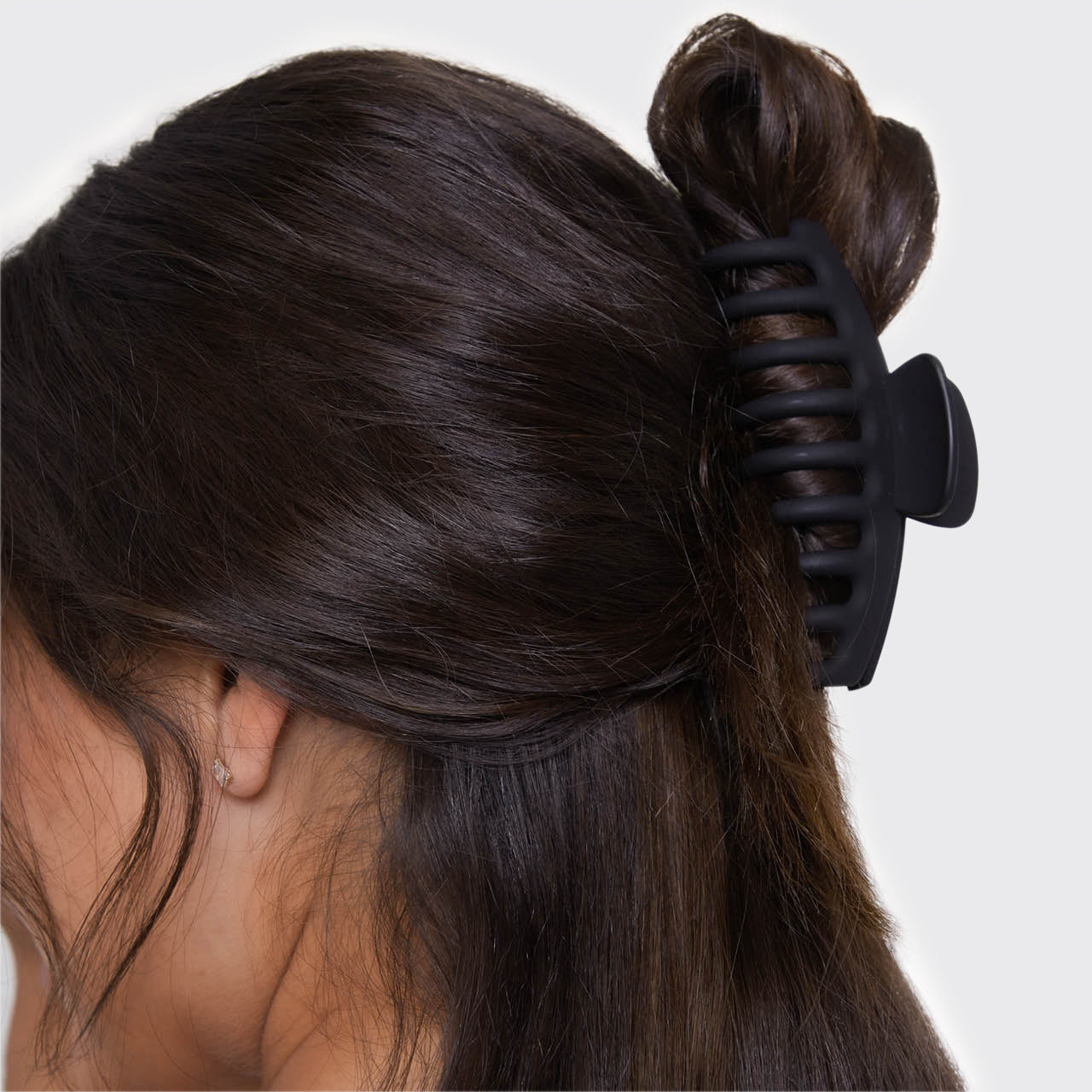 Black and Tort Matte Claw Clips 2pc Set - Oversized - Signature Selection