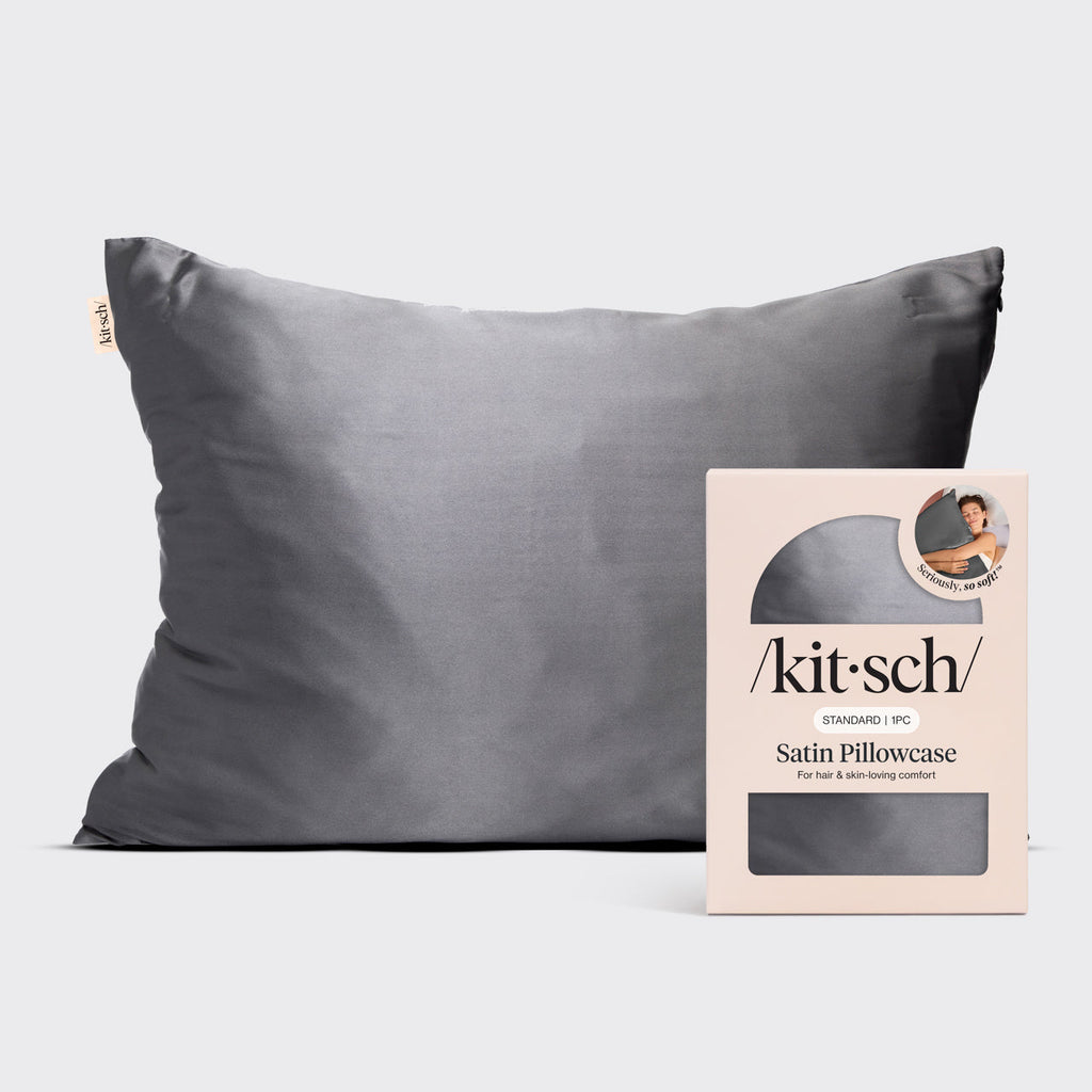 Satin Pillowcase in Charcoal - Signature Selection