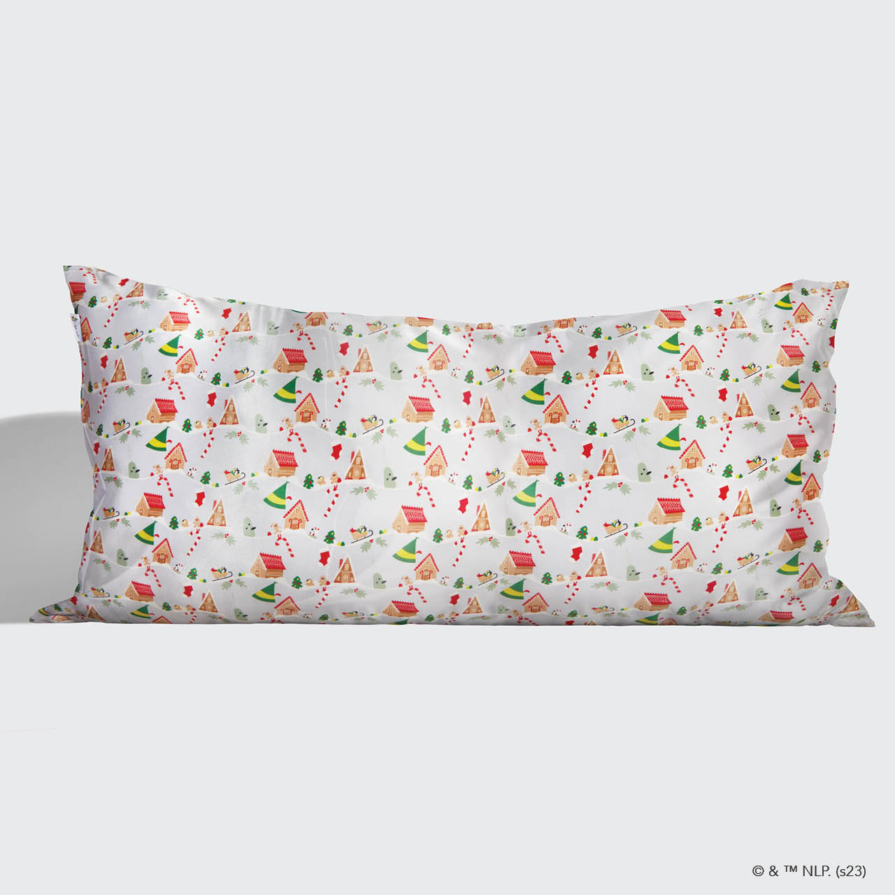 Kitsch x elf Satin Pillowcase in Periwinkle Christmas - King - Signature Selection