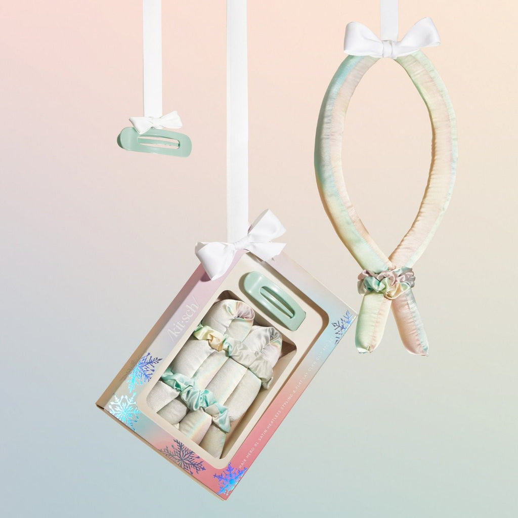 Hair Hero XL Satin Heatless Styling and Flat Lay Claw 4pc Set - Aura - Everyday Essentials