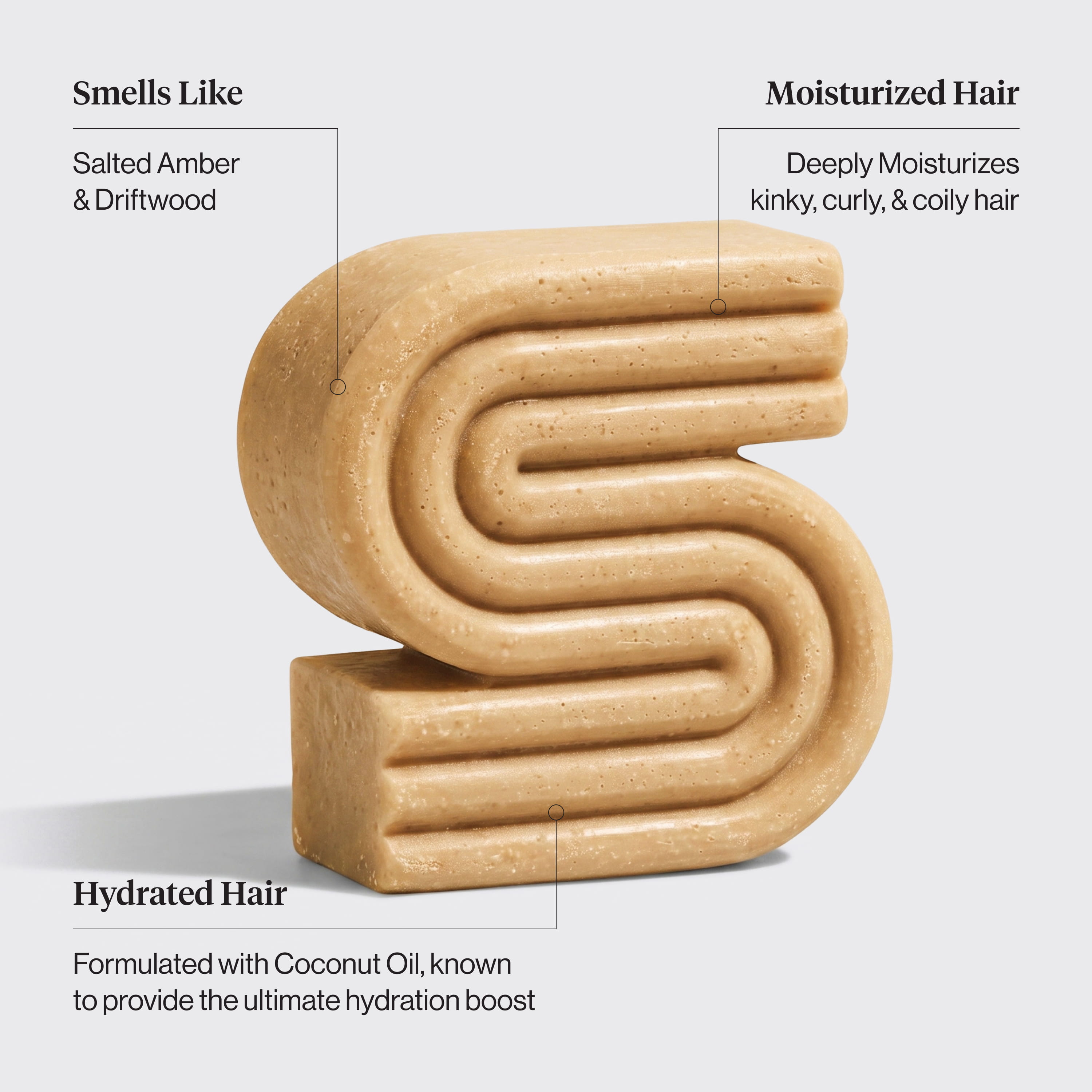 Coconut Oil Shampoo and Conditioner Bar Combo for Dry Damaged Hair - Everyday Essentials