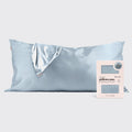 Satin Pillowcase in Haze Blue 4 Pack - King - Curated Collection