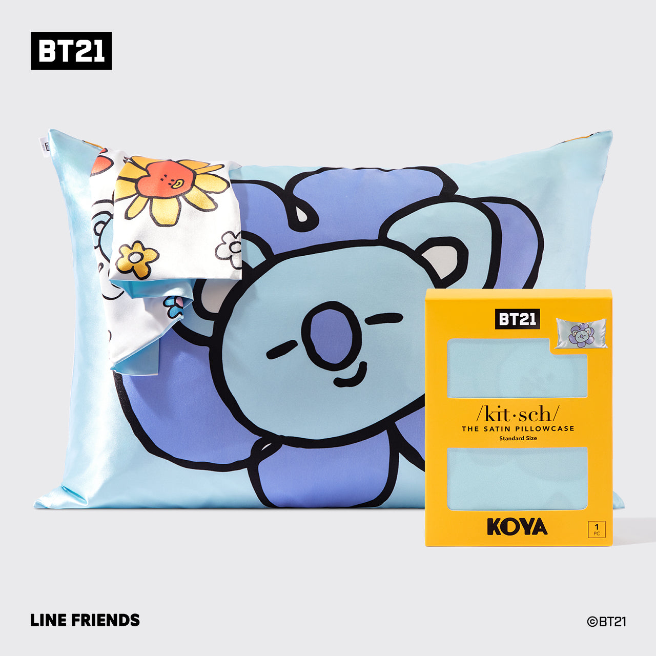 Kitsch x BT21 Satin Pillowcase in KOYA - Everyday Essentials