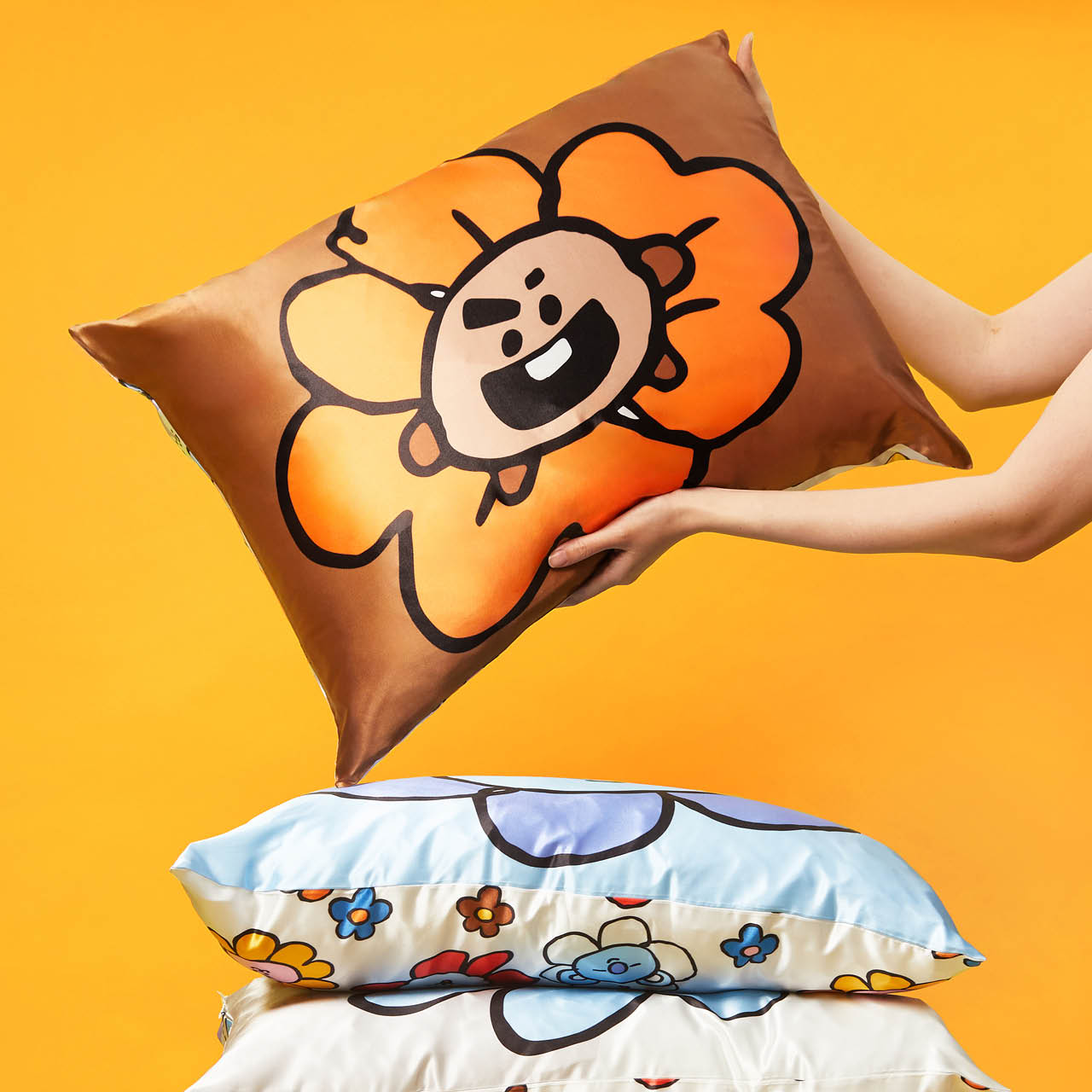 Kitsch x BT21 Satin Pillowcase in SHOOKY - Curated Collection