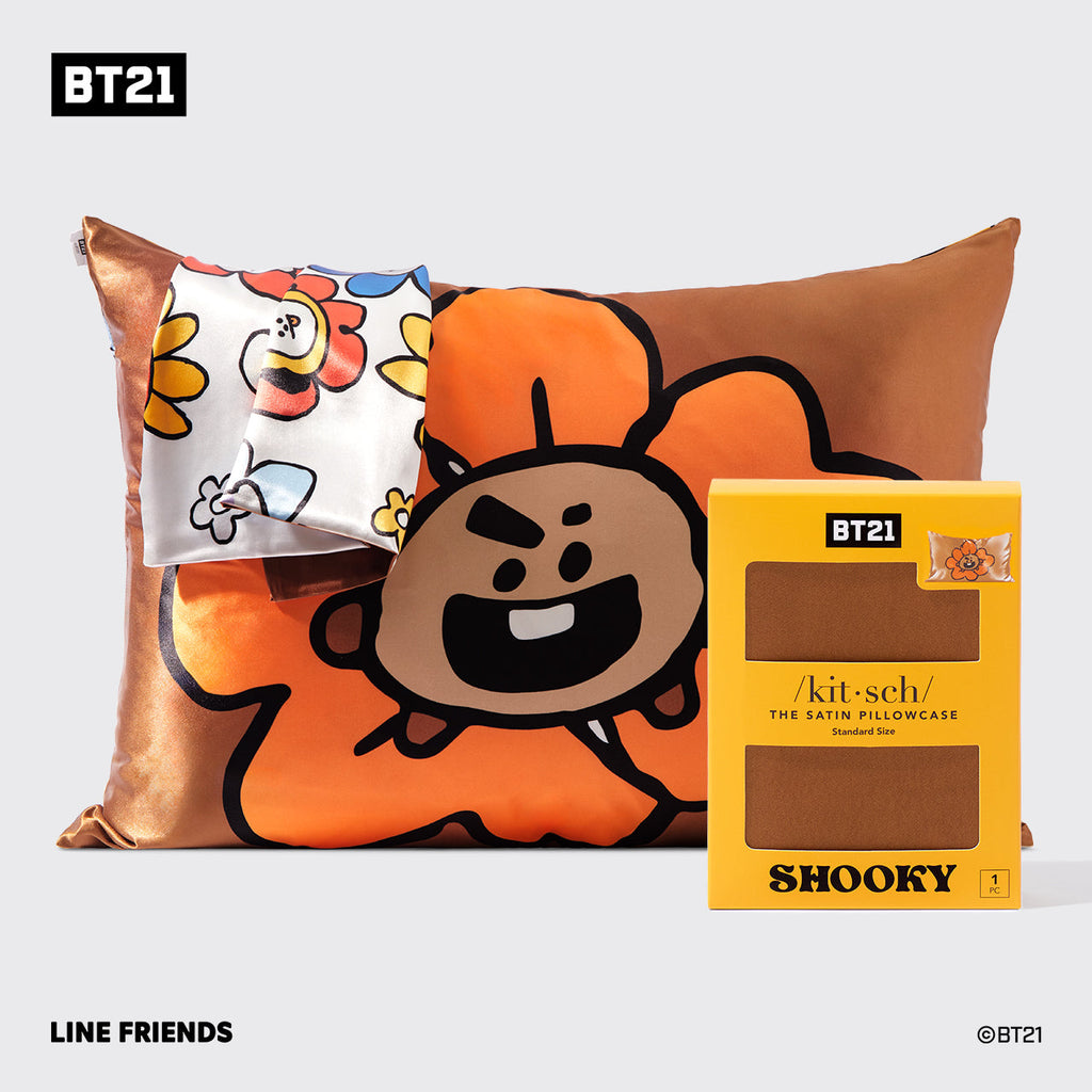 Kitsch x BT21 Satin Pillowcase in SHOOKY - Curated Collection
