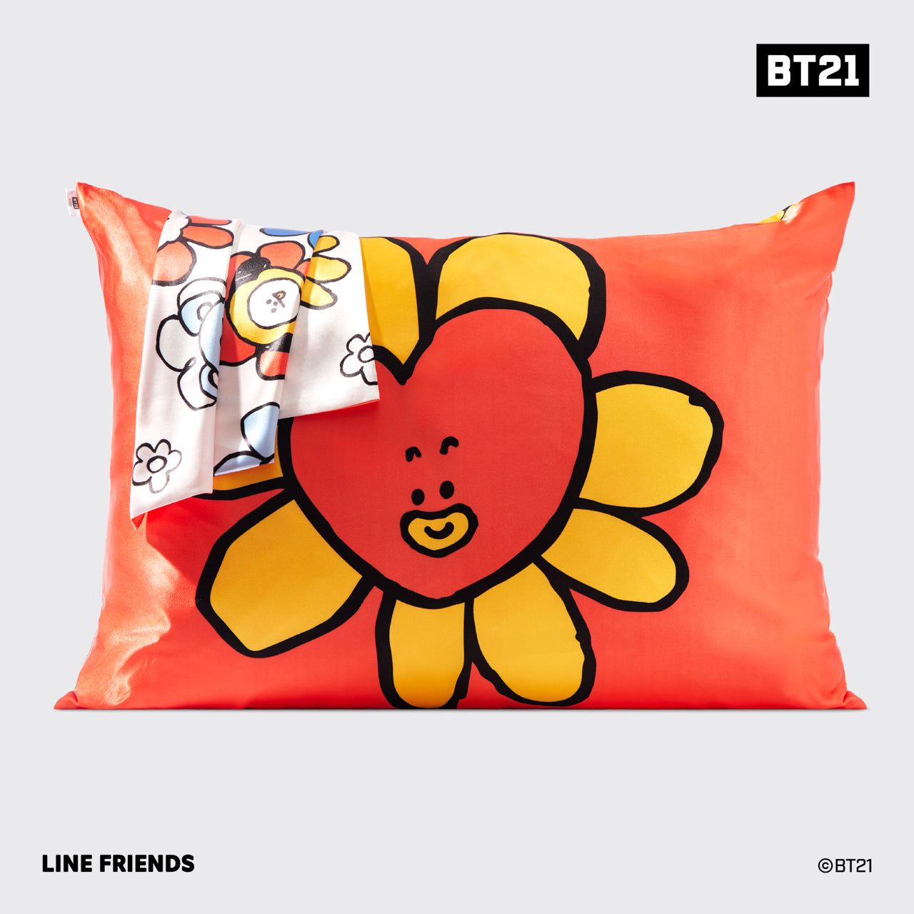 Kitsch x BT21 Satin Pillowcase in TATA - Curated Collection